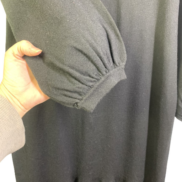 J.‎ CREW Black Twist Back Tiered Ruffle Midi Dress - Picture 5 of 9